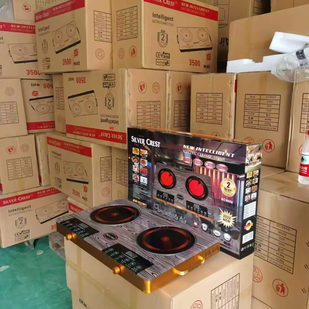 Silver Crest 220V 3500w Radiant Cooker Middle Double Stove Electric Cooker Household Infrared Cooker