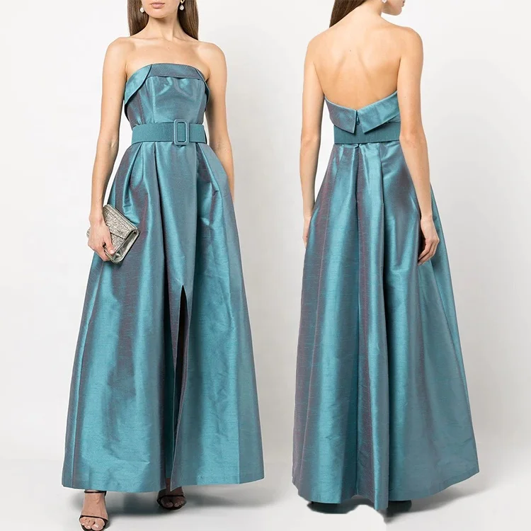 2022 Summer Dew shoulder One-piece Dress Lady Elegant Casual Dresses Lace Up Gown Sexy Dress