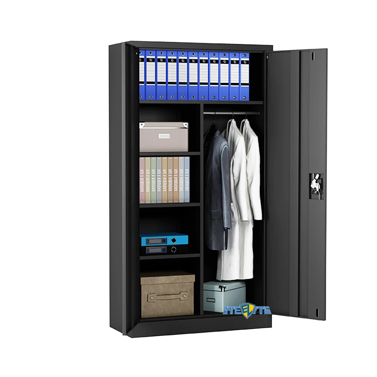 Tall Metal Discount Employee Cloth Closet/Steel Wardrobe
