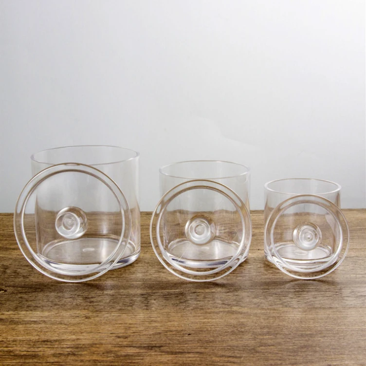 Amazon Acrylic Apothecary Jars Set of 3 Storage Box Crystal Clear Storage Canisters with Lids
