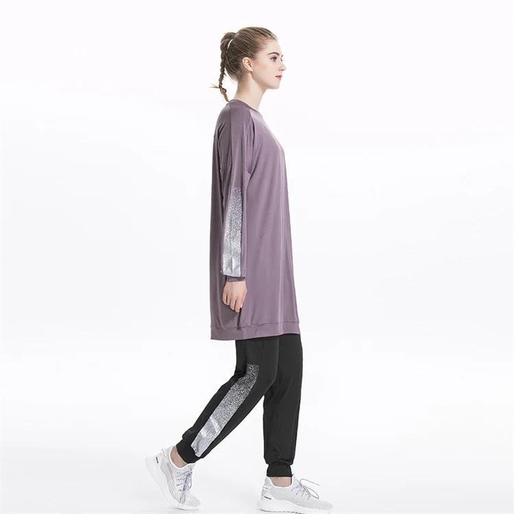 TSM-8E056 Middle East Arab Hui Muslim Women Sportswear Leisure Round Neck Sports Hoodies Set Autumn Winter