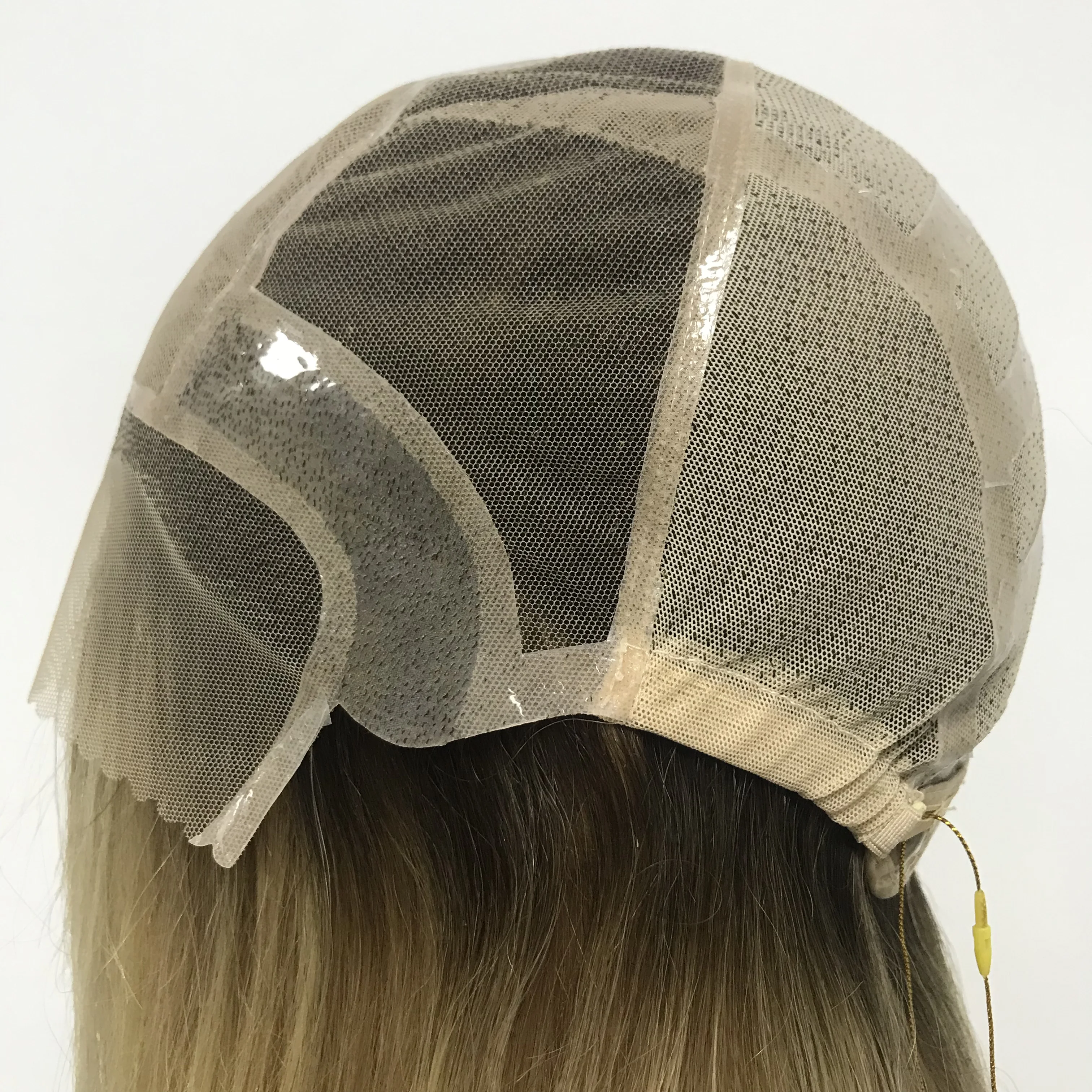 2023 Lace Silk Top Silicone Base Grade Blonde Xs Small Ombre Blond Medical Wig Human Hair For Woman For Cancer Patients Alopecia