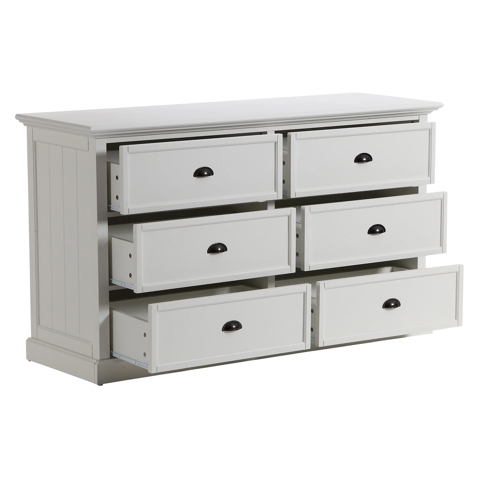 Modern MDF With Matt Lacquer Painting Chest Drawers Bedroom Furniture Wooden White 6 Chest Drawers Cabinet Storage Organizer