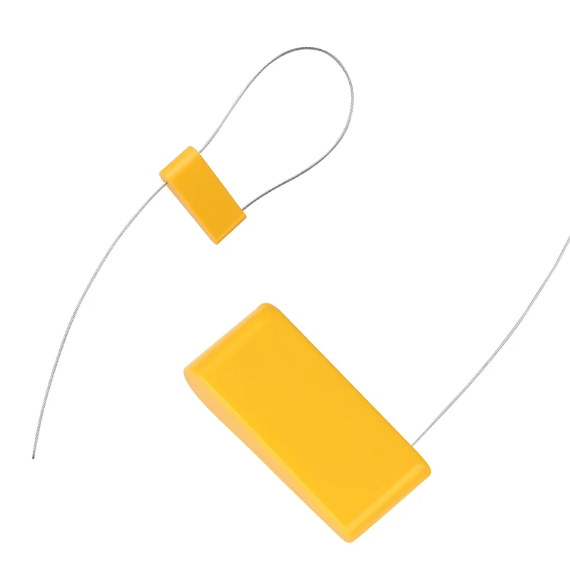 RFID Steel Wire Seal Disposable UHF G2im Chip Laser Logo Ribbon RFID Electronic Label Lead Seal