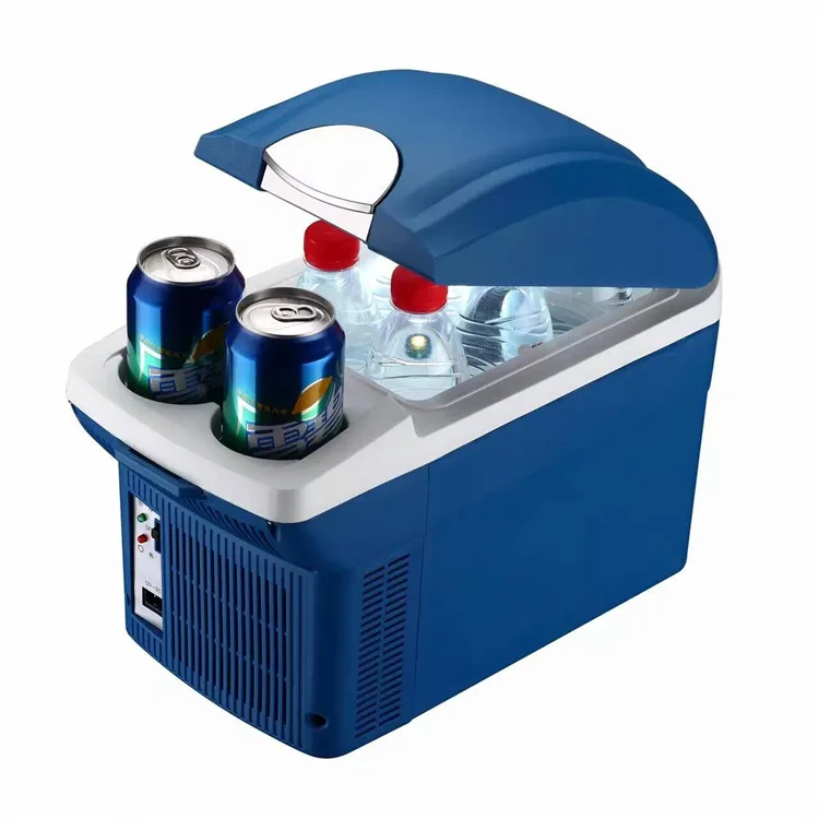 Wholesale custom 8L Portable Mini car Fridge Freezer car refrigerator Custom 12 Volt cooler Boxes Portable car refrigerator