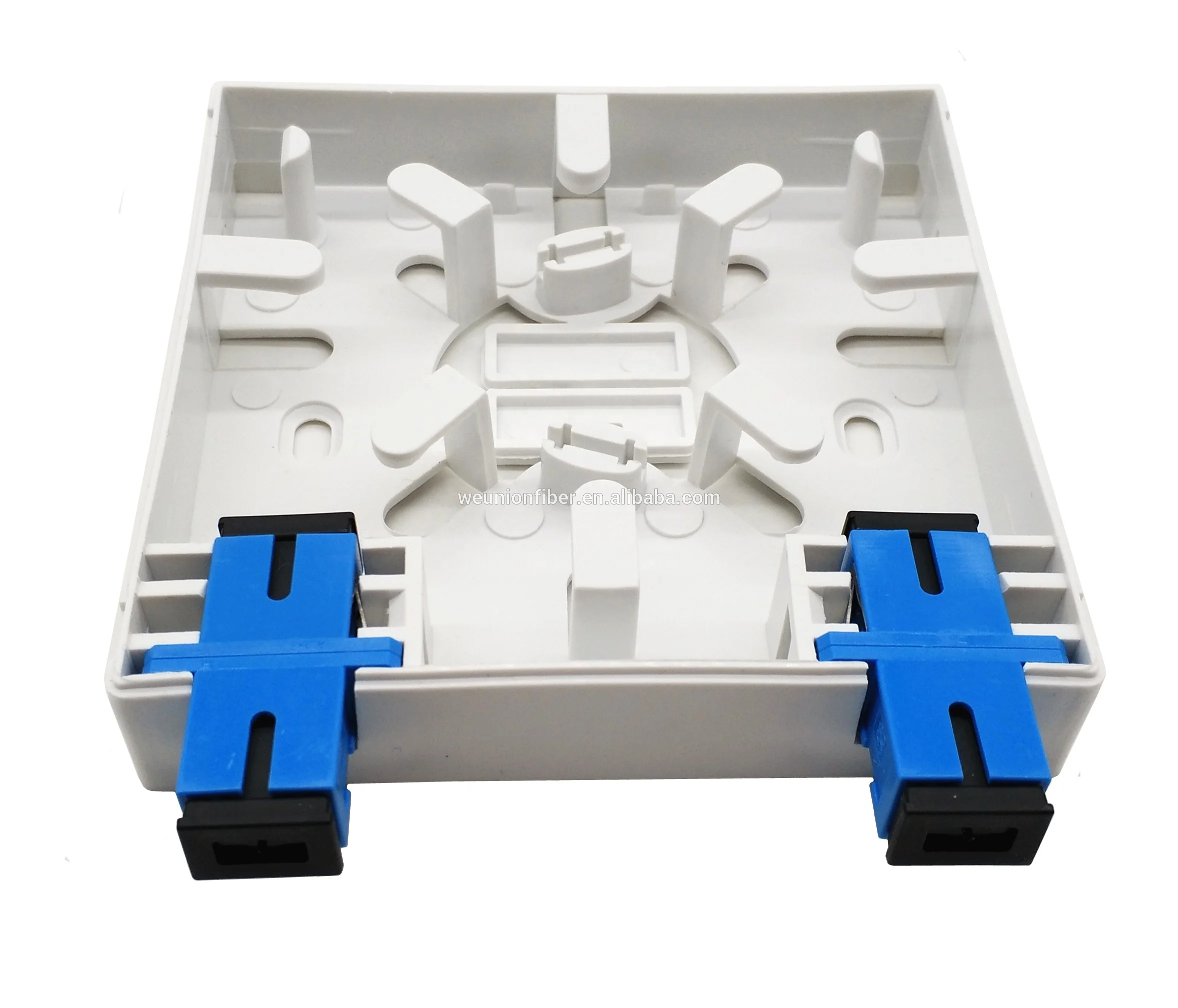 FAT Box 2 Port Face Plate Terminal Box Wall Mounted indoor SC fiber optic face plate fiber mini terminal box