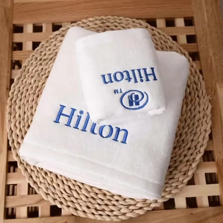 In Stock Hilton Towel Face Towel Bath Towel Sets Shipped Directly from Factory