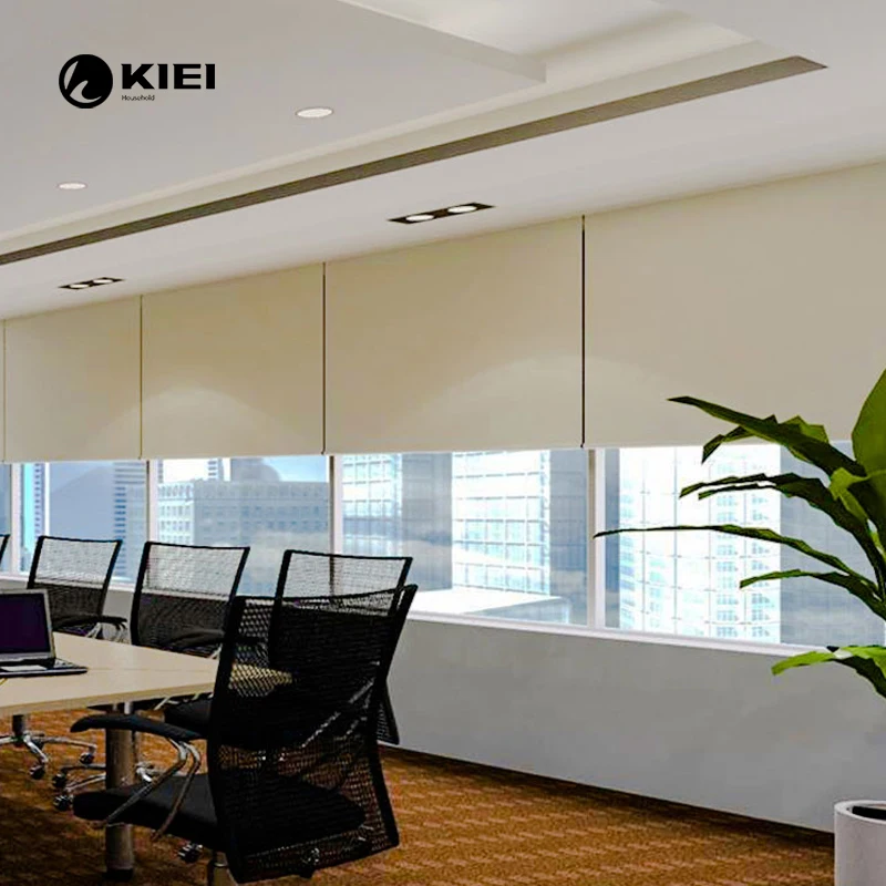 KIEI cassette print bamboo roller blinds