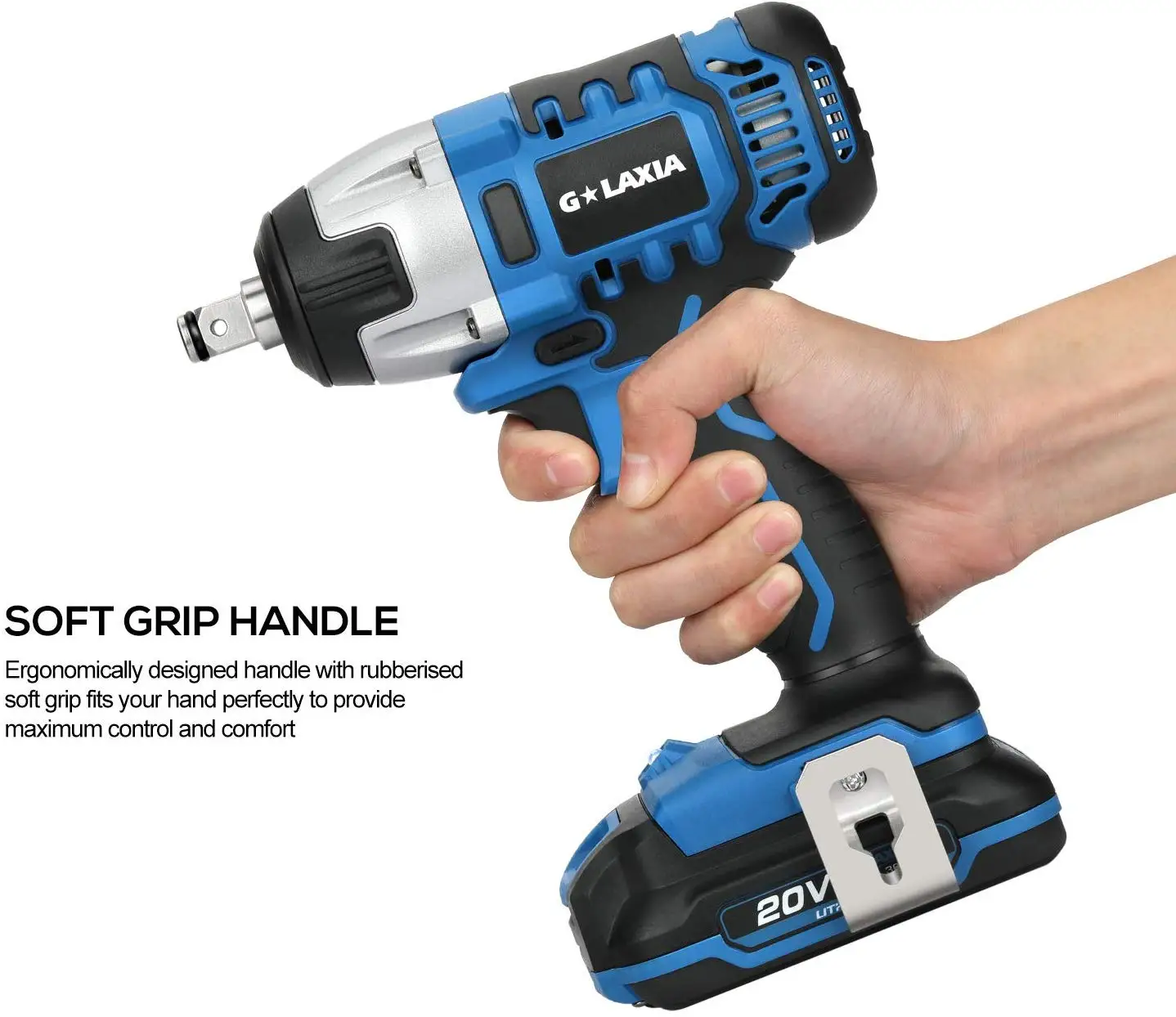 GALAXIA High Quality 20V Cordless Power Tools Product with LED Light 220N.m Electric Impact Wrench