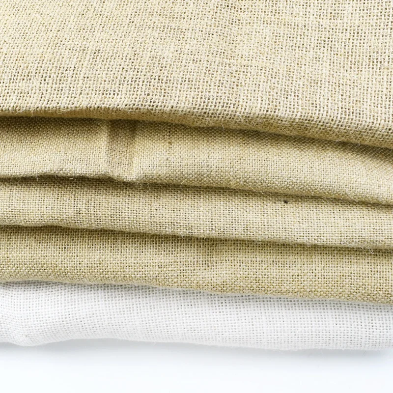 Meetee FA015 150cm DIY Handmade Sewing Accessories Thickened Vintage Decorative Linen Cloth Sackcloth for Background Tablecloth