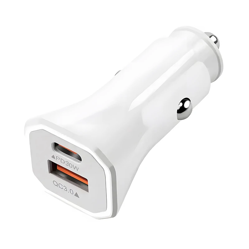 2024 Hot Selling High Quality Mini QC3.0+PD18W Mobile Phone Charger Cheap USB Car Charger for Iphone for Samsung Galaxy