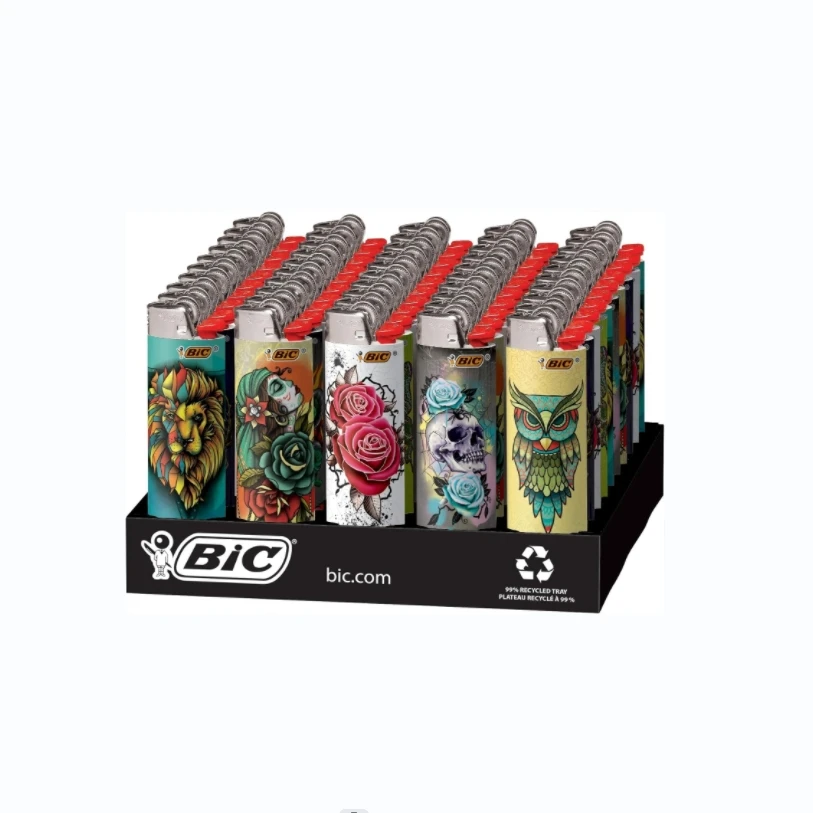 BIC Специальные серии татуировок зажигалки, лоток на 50 штук
