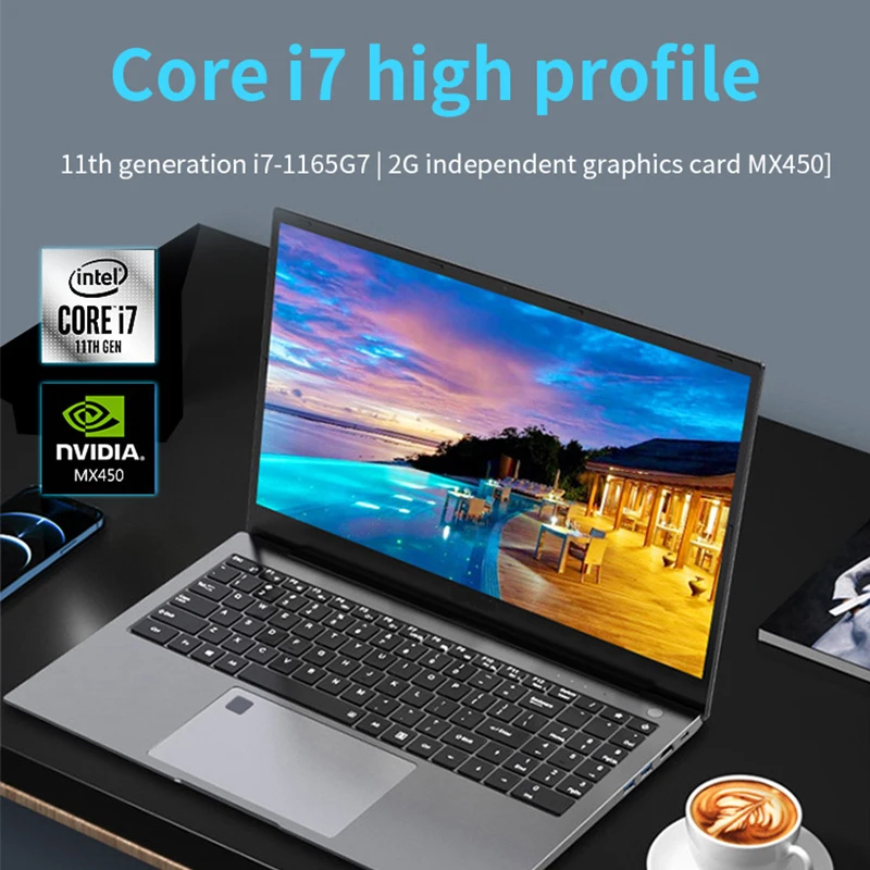 Hot Gaming Laptop 15.6 Inch i5 i7 i9 Laptop Computer MX450 Small Netbook Personal & Home PC for Gaming