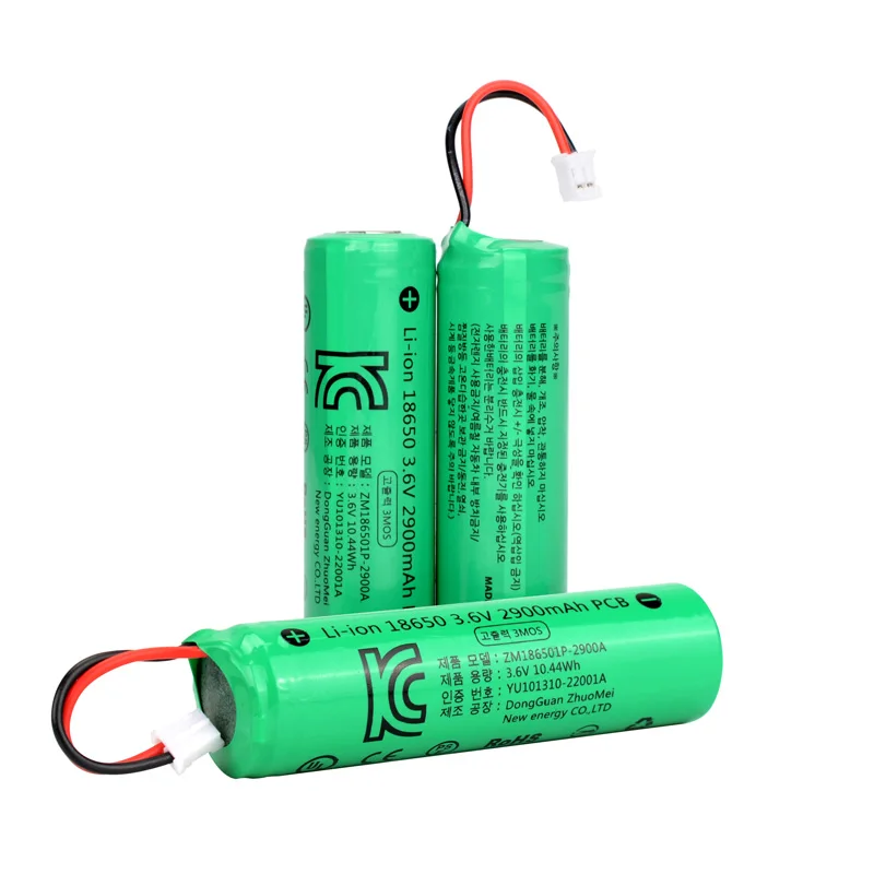 kc certificate 18650 battery 3.7v 2900mah 3C rechargeable lithium ion batteries for Korea