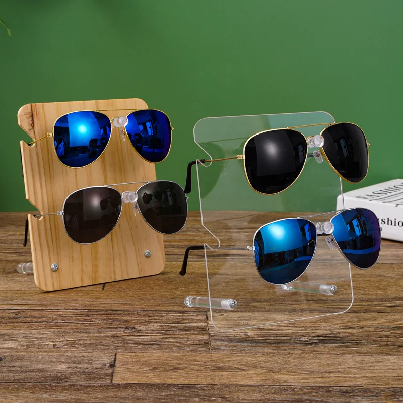 Acrylic Transparent High Quality Optical Glasses Sunglasses Display 2022 Newest Custom Logo Acrylic Display Stand For Glasses