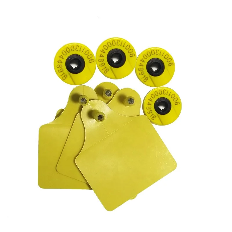 printing Rfid Animal Cow Rabbit Pig Sheep LF HF UHF Rfid FDX-B eartags RFID cattle ear tag shovel type bovine livestock