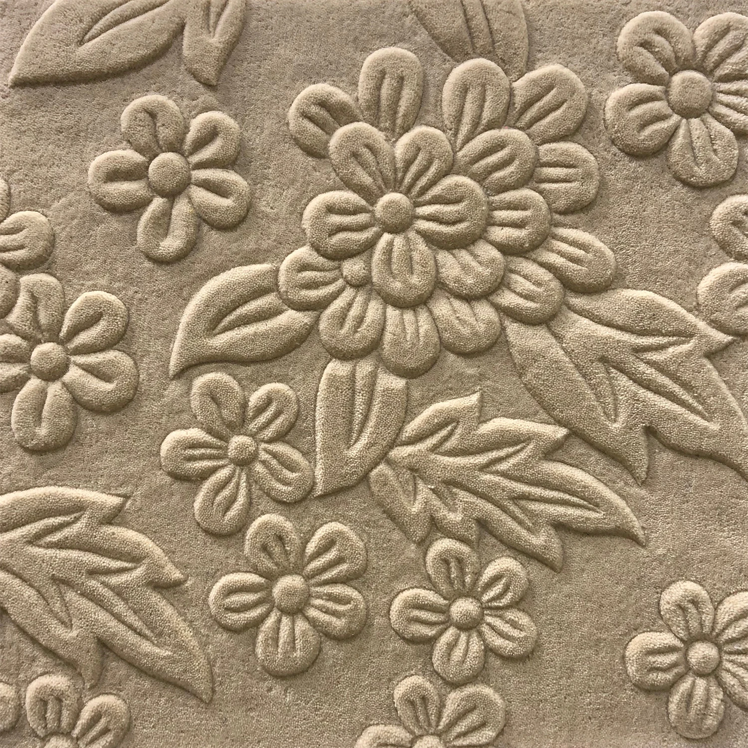 FMT Handmade Acrylic Wool Silk Viscose Living Room Carpet Bedroom high low pile with carving Carpet and Rug