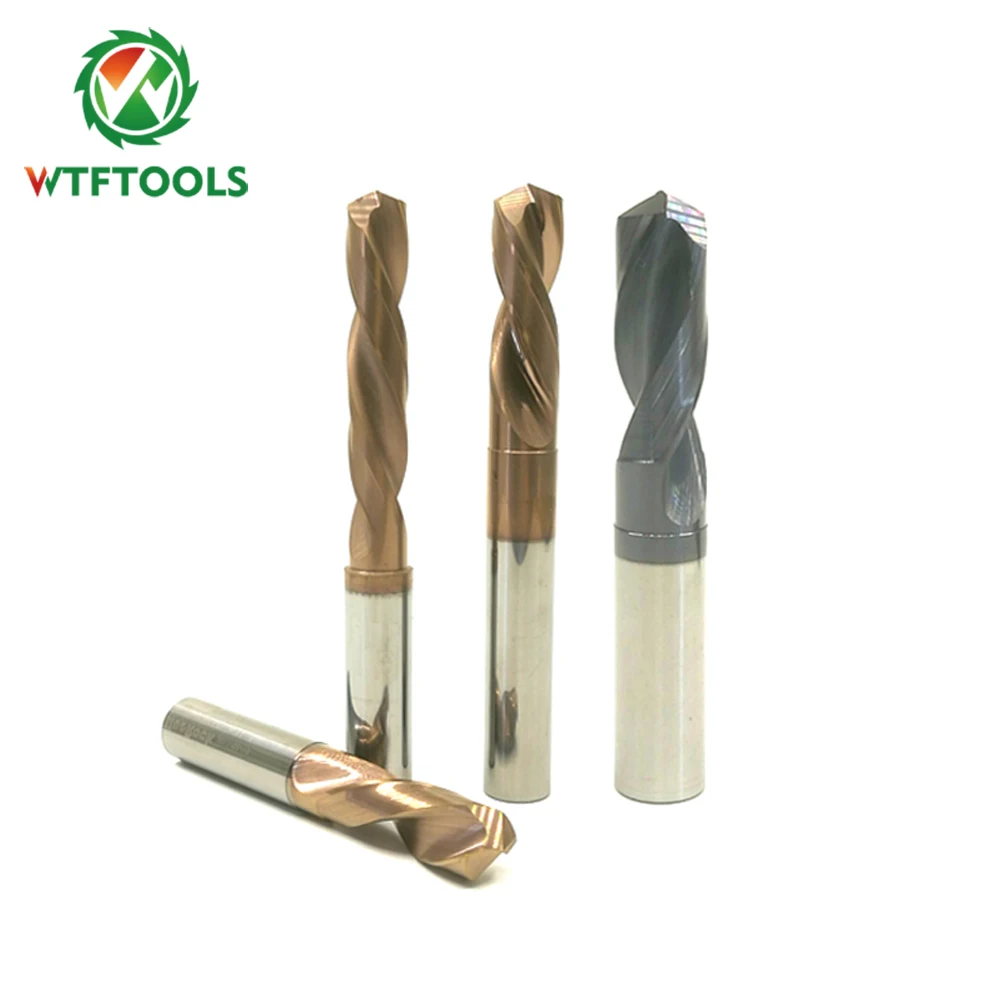 WTFTOOLS Factory 5D Tungsten Carbide Drill Bits For Metal Drilling hole