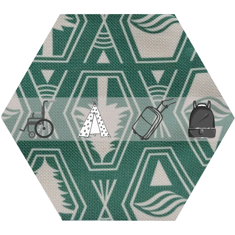 Водонепроницаемая 600D Rpet сумка полиэстер Оксфорд холст переработанная ткань для палатки