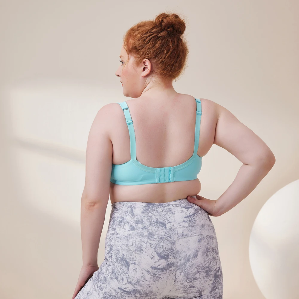 Sindee Ladies Plus Size Breathable Padded 3/4 U Back Underwire big breast Minimizer Push-Up Bra for fat women