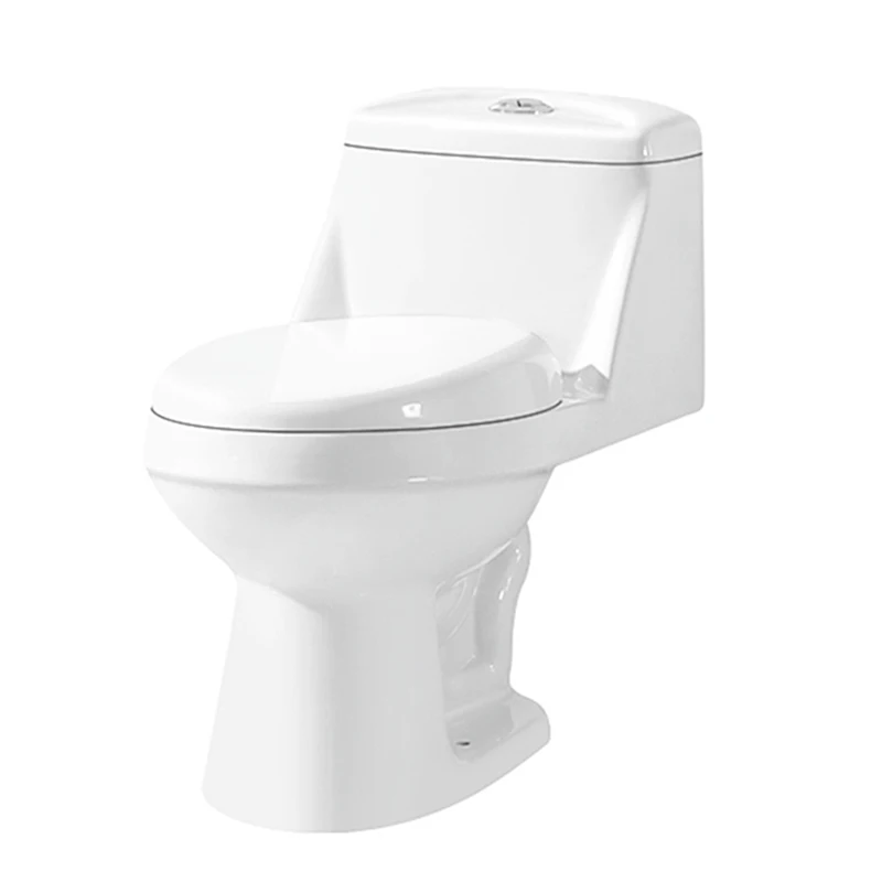 Economic Modern Ceramic Sanitaryware Siphonic One Piece Toilet With Soft Close Seat