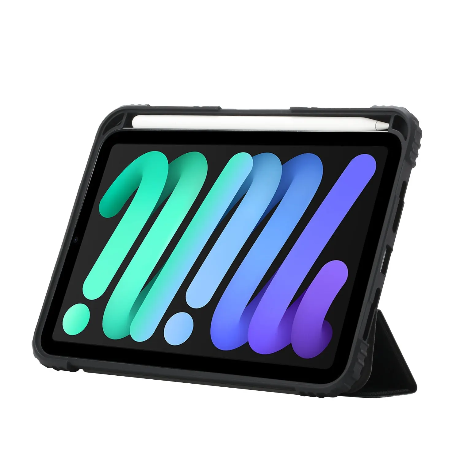 Fashionable Anti-Shock Anti-Scratch TPU PC Cover Case for iPad Mini 6 Stylish Magnetic Closing Clasp Laptop Bag & Cover