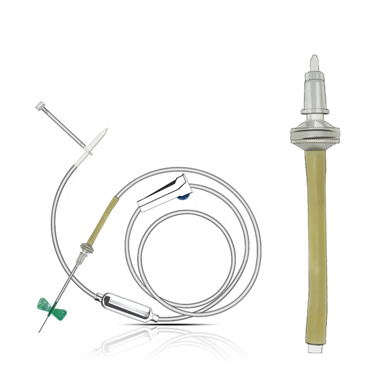 Одноразовый внутривенный инфузионный набор с фильтром для инфузионного насоса с иглой-бабочкой