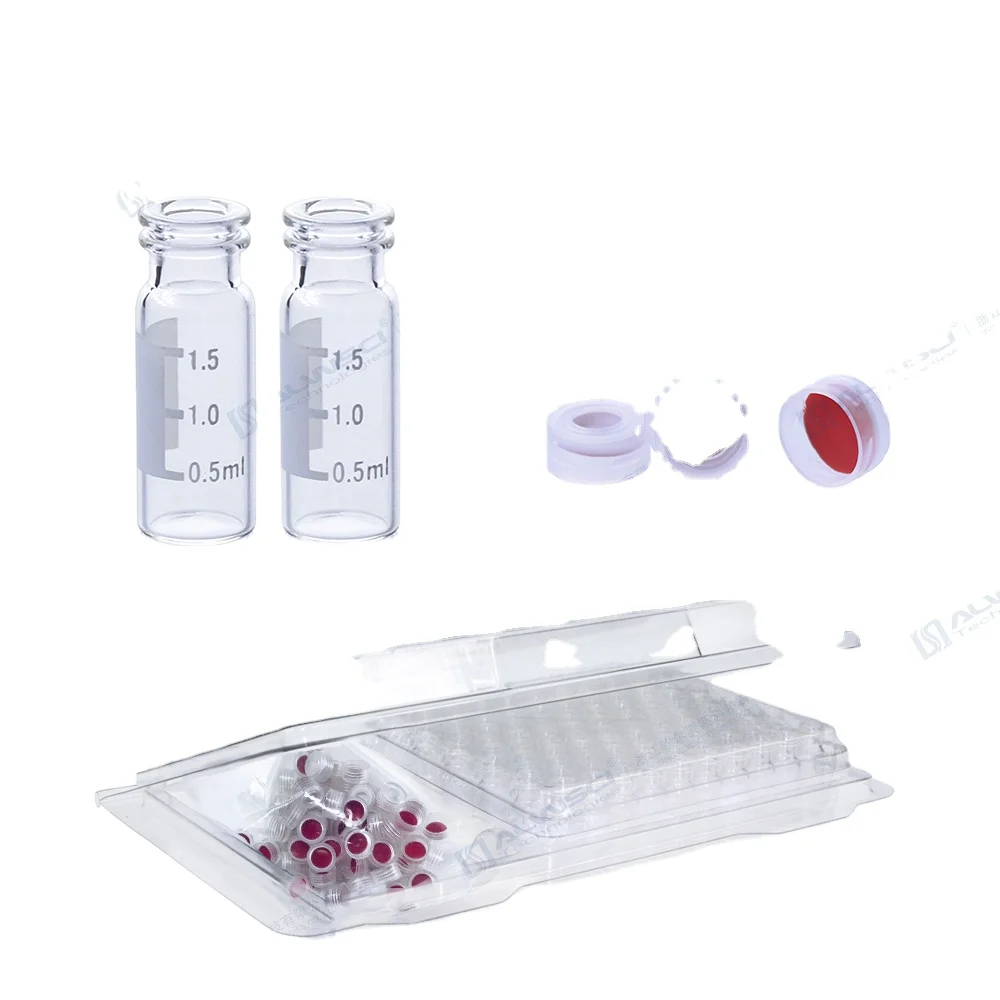 ALWSCI 2ml snap vial clear 11mm snap cap kit for hplc analysis