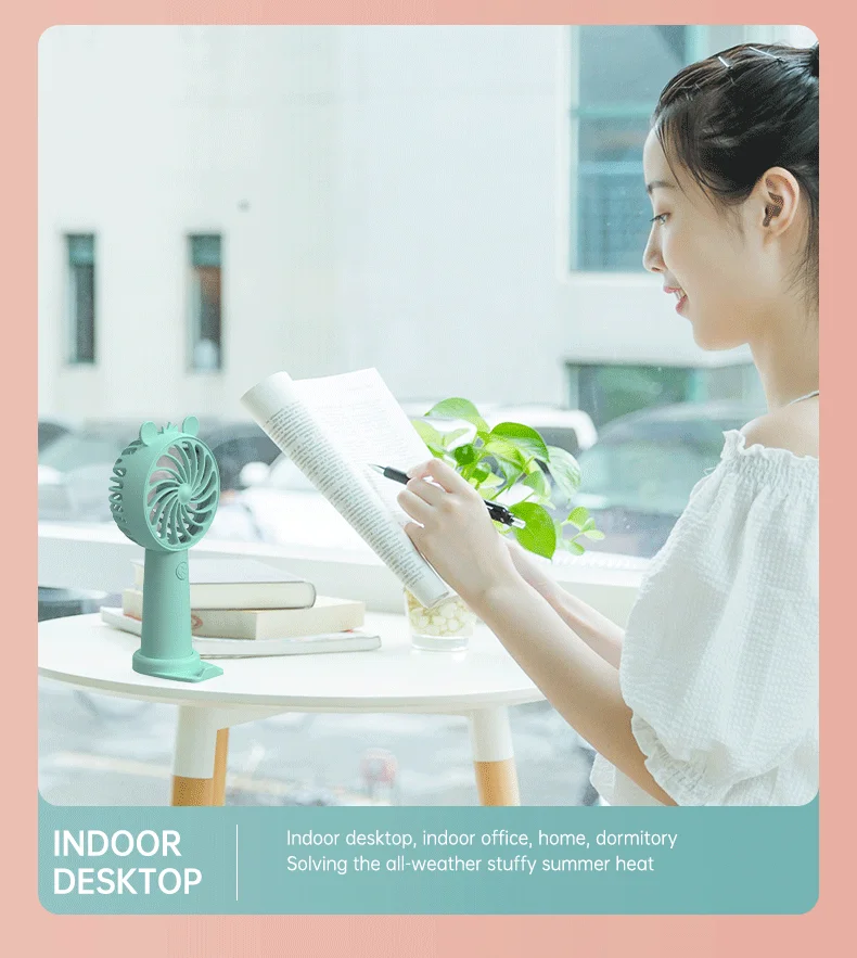 Rechargeable battery cooling USB portable fan electric hand charging  mini fans