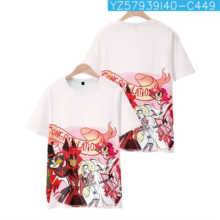 2024 New Styles Hazbin Hotel Charlie Alastor Vaggie Cosplay Party Shirt Short Anime Kimono Cloak Clothing