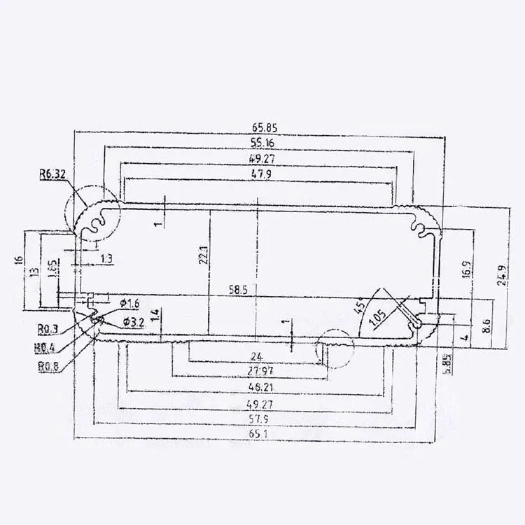 Hard Disk Drive Electronics Enclosure Manufacturers Custom Anodized Extruded 6063 Aluminium Profile Hard Disk Drive Box Case
