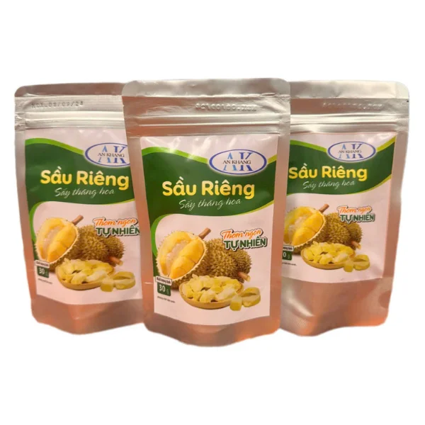 High Grade Freeze-Dried Durian Dried Fruit Organic Ideal For Snacking HACCP Certification From Vietnam Factory