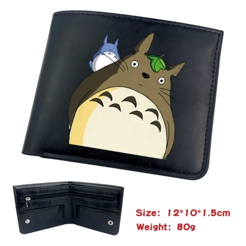 11 Styles My Neighbor Totoro Japanese Cartoon Printing Cosplay Cartoon PU Purse Anime Wallet Short Folding Anime PU Purse