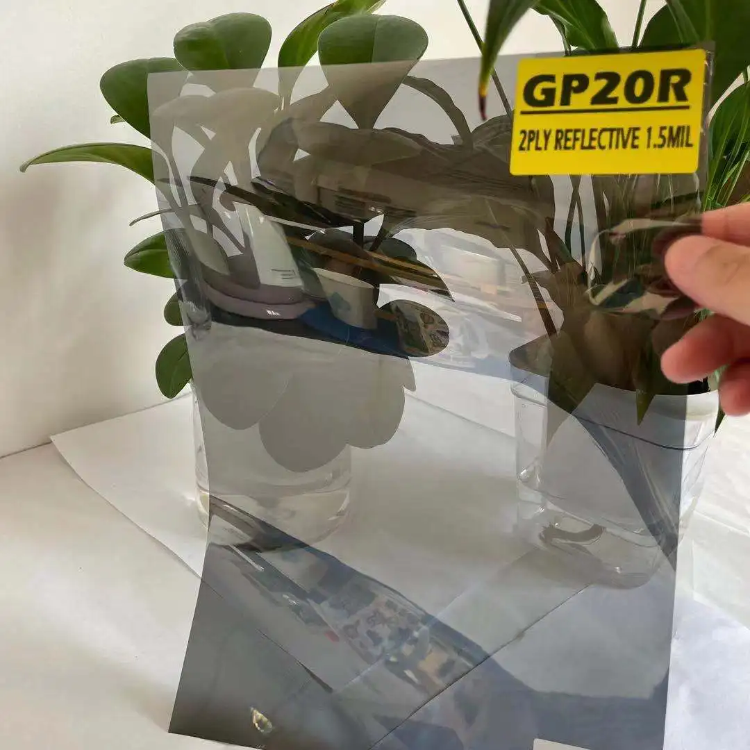 GP20R GRAPHITE VLT 20% IR 55% UV 99% MEDIUM MIRROR EFFECT CAR WINDOW TINT AUTOMOTIVE REFLECTIVE WINDOW TINT FILM