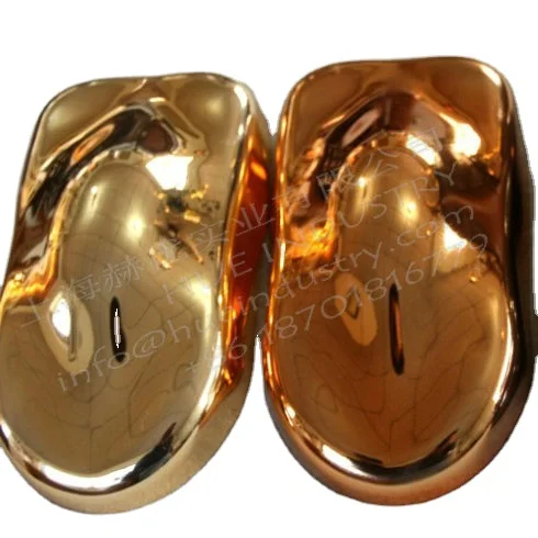 Mirror chrome paint spray with  a regular gun silver chrome paint colorful rose red chrome C1RRD