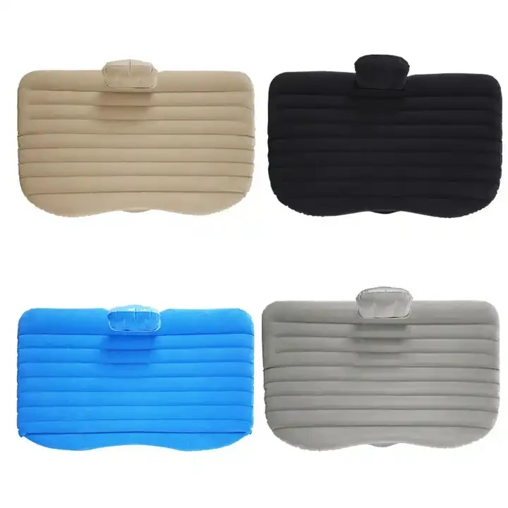 Wholesale Air Inflatable Car Travel Mattress Bed for Auto Back Seat Bed Cushion with Air Pump Pillows For Travel Camping