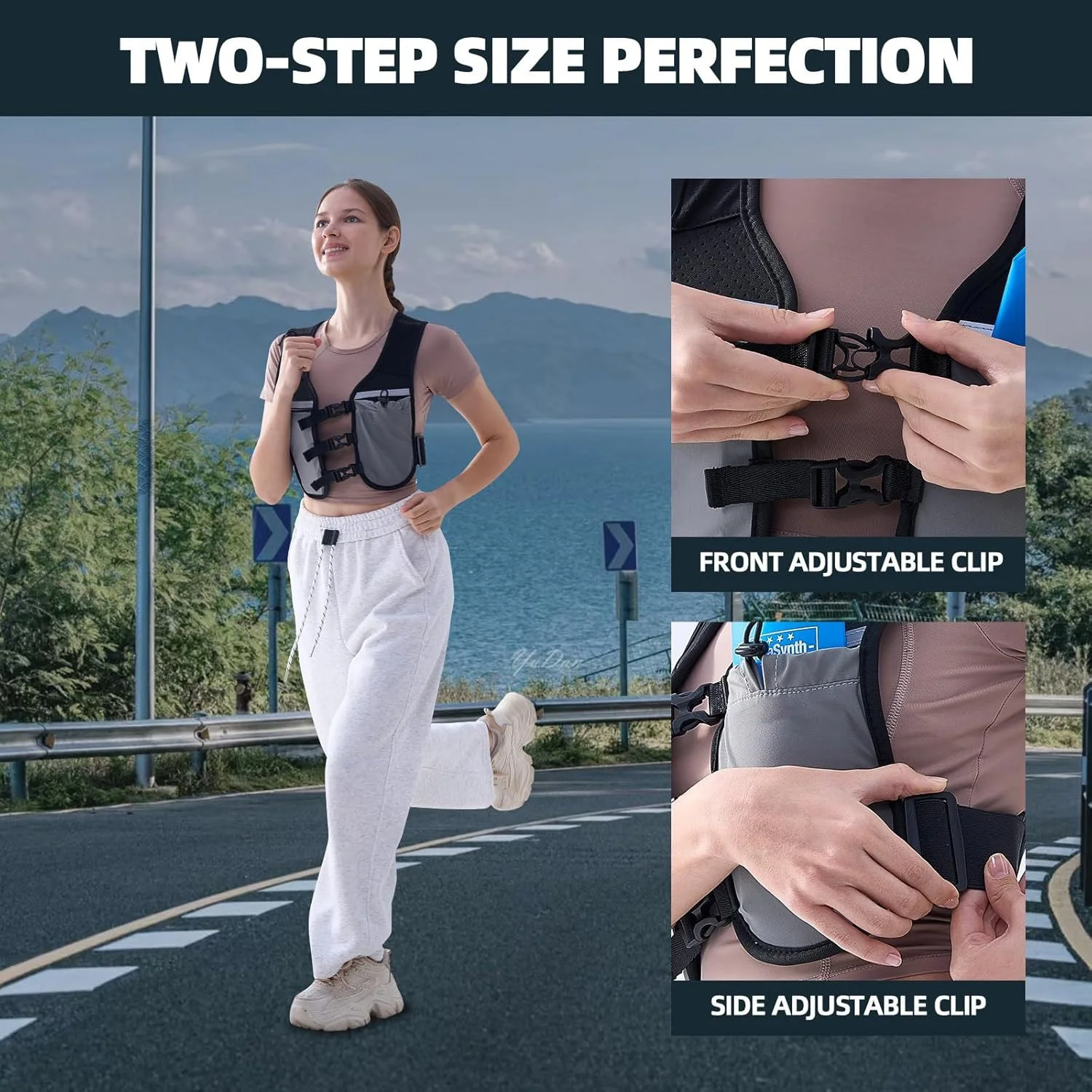 Custom Outdoor Running Cycling Lightweight  Waterproof Jogging Bag Reflective Hydration Running Vest