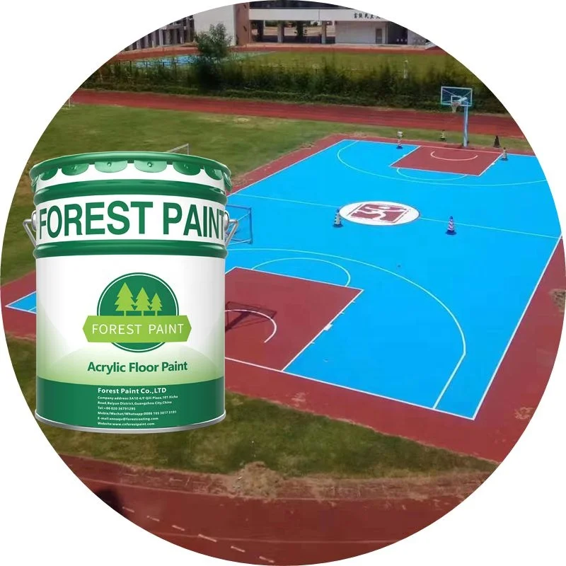 Акриловая краска Crown Floor Waterborne для теннисной площадки, 2 мм