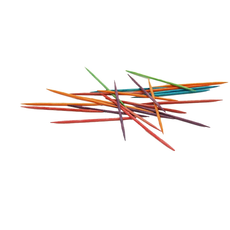 
Home decoration biodegradable colored party nature individual toothpick 