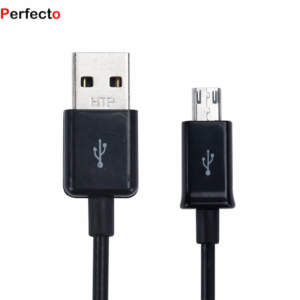 Заводской Оригинальный высококачественный 2А микро USB кабель для передачи данных samsung черный/белый