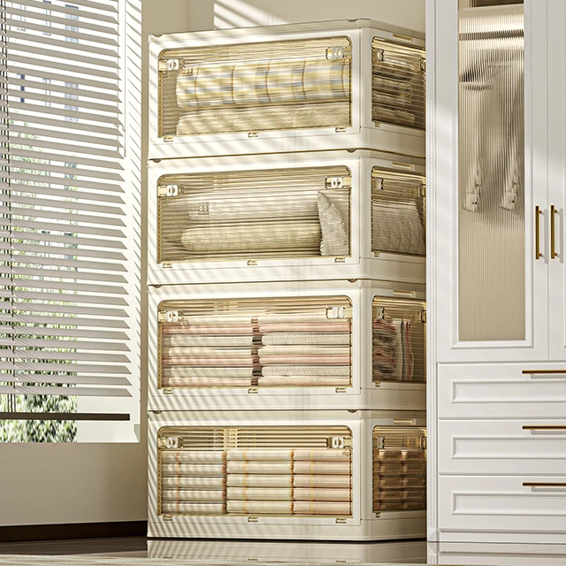 High Quality Foldable Square Plastic Lockers for Clothing Injection Techniques Europe Design Style Produced by Strength Factory