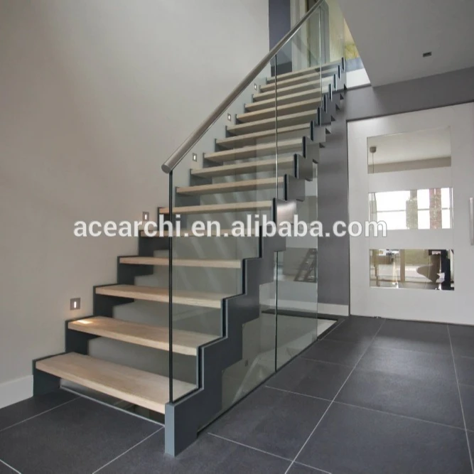 Cheap price interior / exterior portable metal deck stairs with carbon steel double stringer