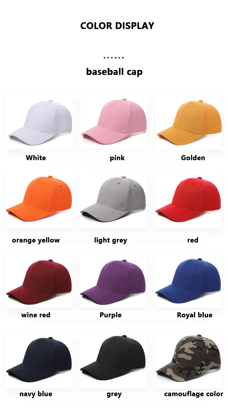 Wholesale Custom LOGO Small minimum order brand quality customized high frequency logo embroidery curved brim baseball hat