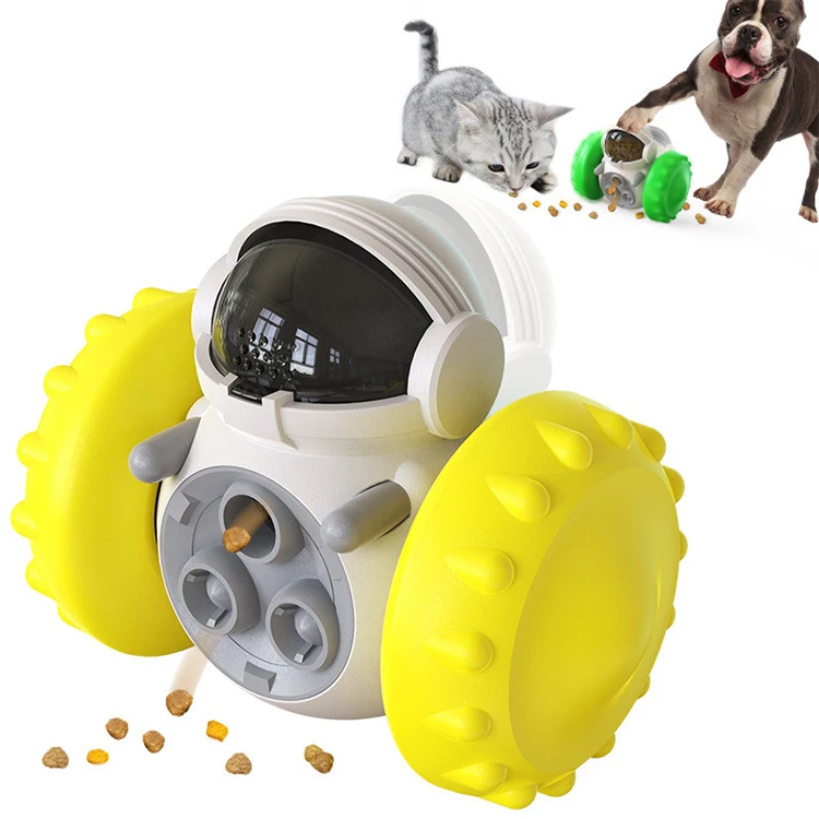Pet Tumbler Toy Slow Feeder Dog Leaky Food Toy Balance Swing Car Interactive Dog Toys for Cats Dogs