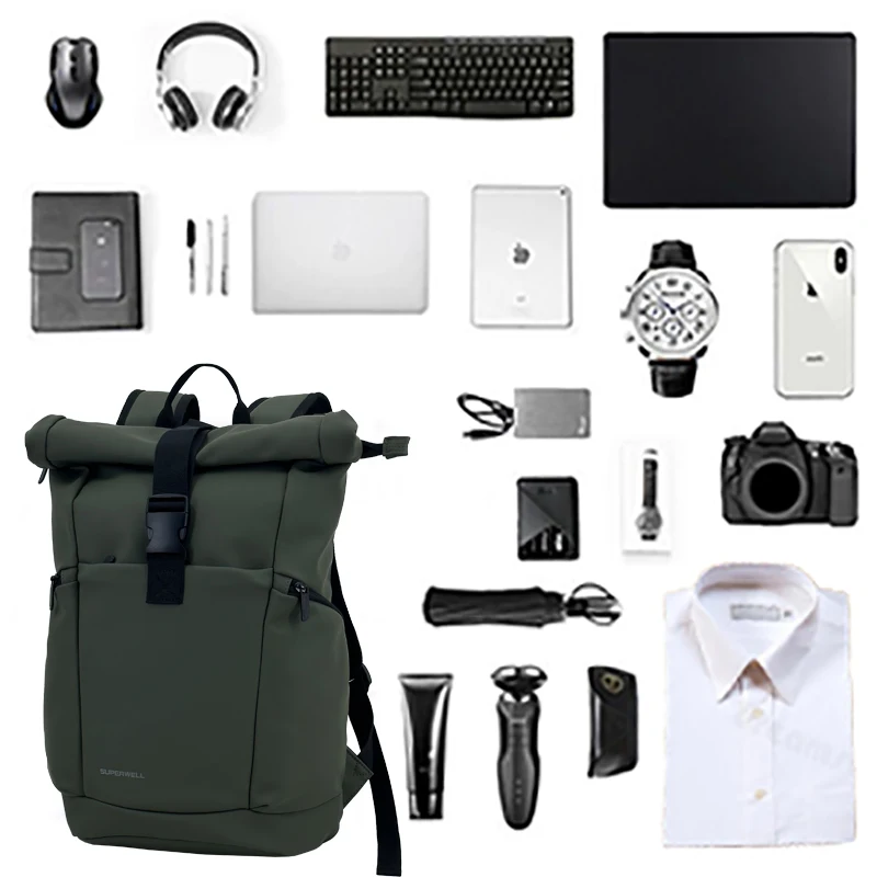 Мужской рюкзак из искусственной кожи для 15 6