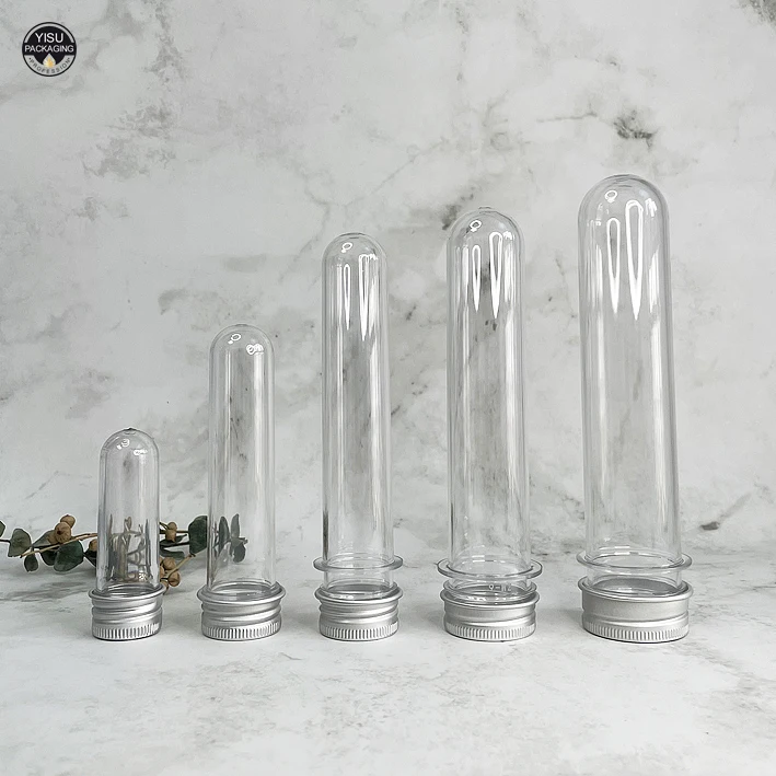 Clear PET Plastic Test Tube For cigar