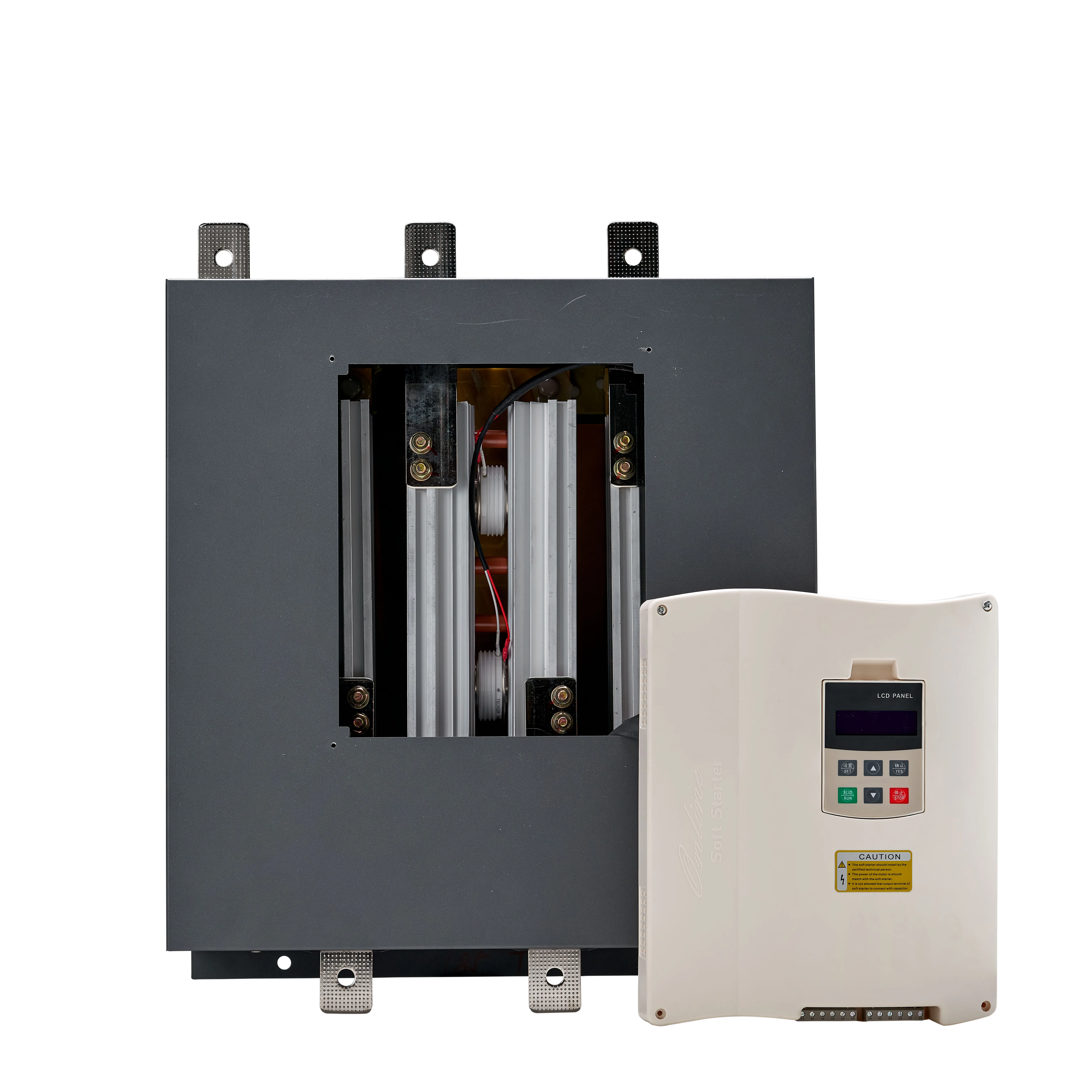 Remote control power 380V/440V 50Hz/60Hz 3phase online AC motor price 160KW/185KW 132kw soft starter for pump controller panel