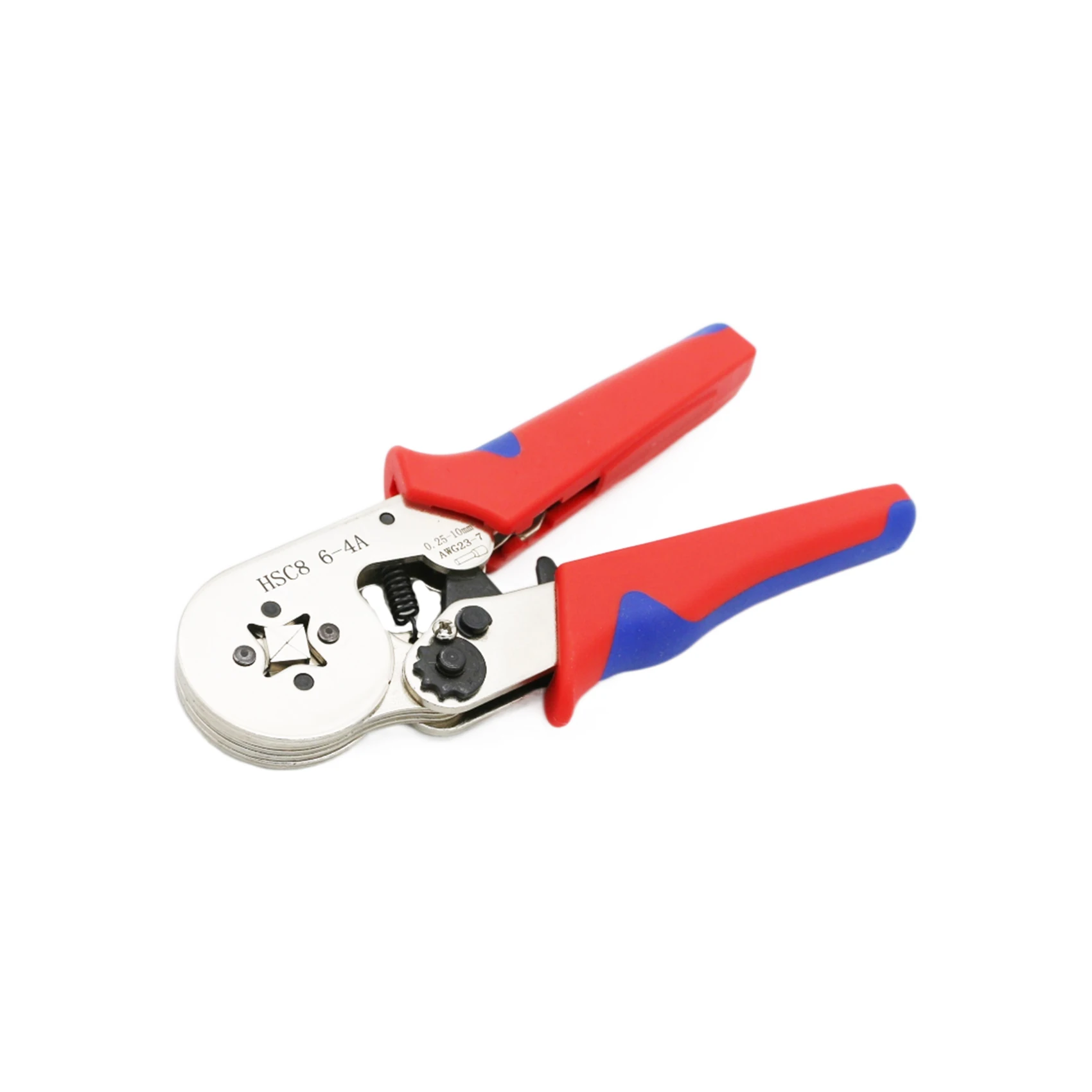 SUGETOOLS Ferrule Crimping Tool 0.25-10mm Awg 23-7 Self-Adjustable Ratchet Crimp Plier