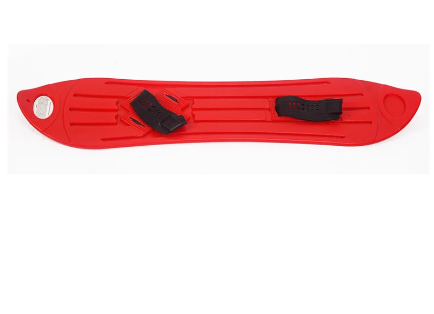 Durable New Design Plastic Toboggan Inflatable Folding Handle Wooden Ski Snow Slide Sledge Toys
