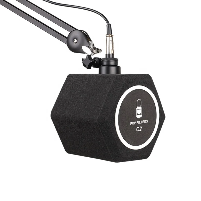 Professional Microphone Sound  Isolation Shield Studio Mic Foam Wind Screen for recording and live broadcast Microphone